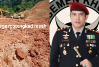 Kapolres Boltim AKBP Golfried Hasiholan Pakpahan dan Tampak Terkini Aktivitas PETI Mintu Atoga Motongkad 