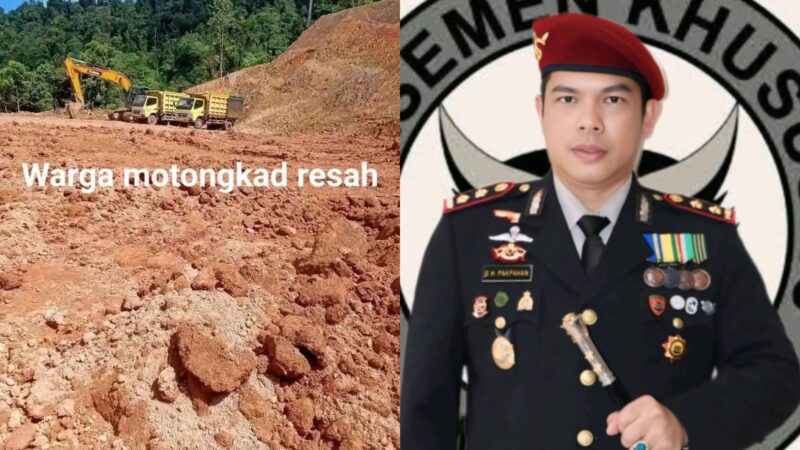 Kapolres Boltim AKBP Golfried Hasiholan Pakpahan dan Tampak Terkini Aktivitas PETI Mintu Atoga Motongkad 
