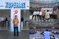 Tampak Bupati Boltim Oskar Manoppo,SE,.MM Hadiri Puncak Kegiatan Peringatan Harkopnas ke-79 di Jakarta yang dihadiri oleh Presiden Prabowo Subianto.
